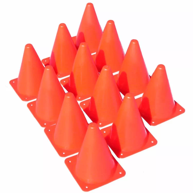 PACK X 12 CONOS DE 25CM PVC ENTRENAMIENTO FUTBOL - Imagen 2