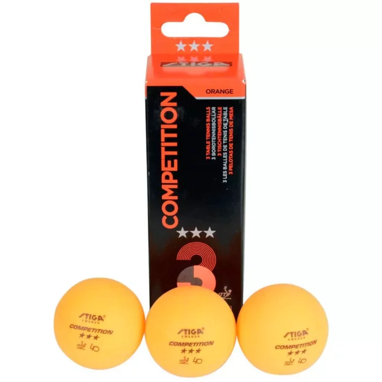 Pelotas Tenis De Mesa Stiga Competition 3 Star Ittf X 3 Unid