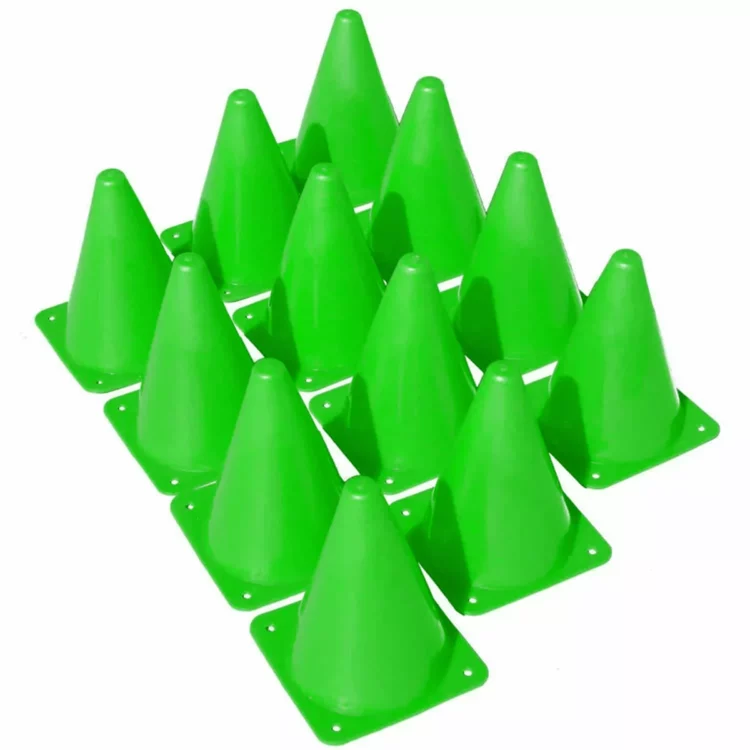 PACK X 12 CONOS DE 25CM PVC ENTRENAMIENTO FUTBOL - Imagen 4