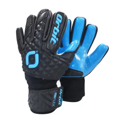 Guantes de Arquero Fútbol Pro Flex - Negro/Celeste