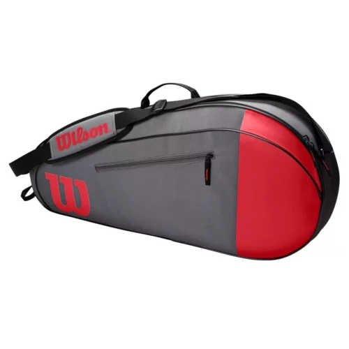 Raquetero Wilson Team 3 Pk Rojo/Gris