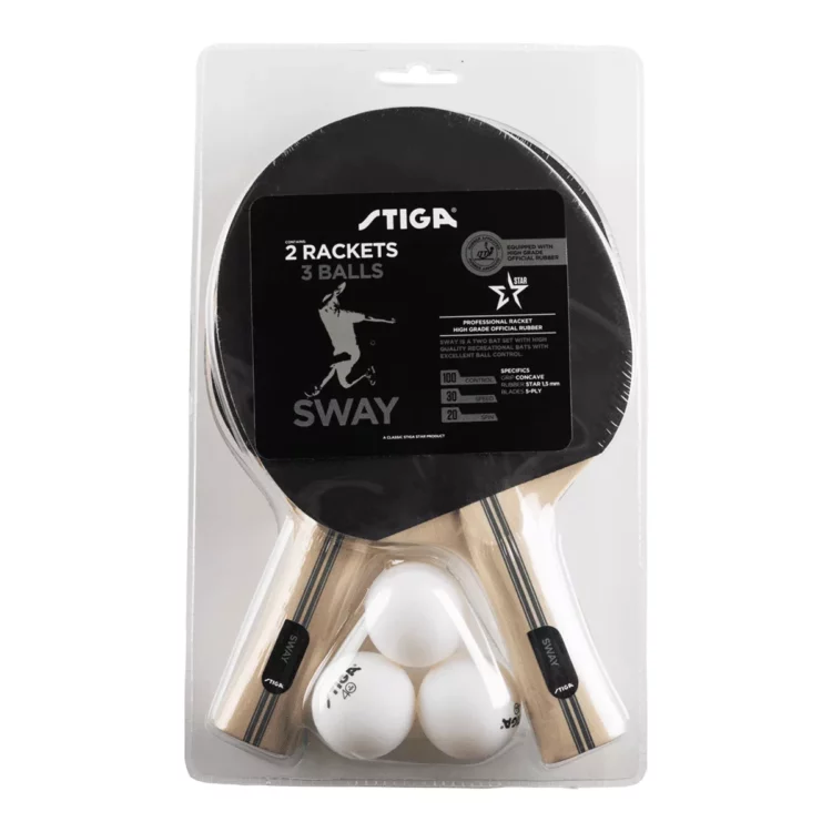 Set de Ping Pong Stiga Sway (2 paletas + 3 Pelotas)