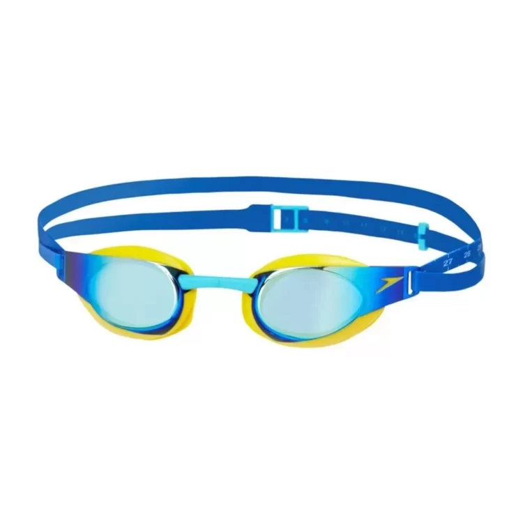 LENTE PARA NATACIÓN SPEEDO FATSKIN ELITE MIRROR JUNIOR - AMARILLO/AZUL